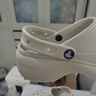 卡駱馳（crocs）經(jīng)典云朵Clog女沙灘洞洞鞋涼拖鞋206750 骨白  38  曬單實拍圖