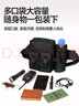 閑鳥(niǎo) 腰包戰(zhàn)術(shù)腰包多功能腰包男士戶(hù)外工具包登山騎行水壺垂釣路亞包 黑色便攜腰包 腰包+水壺袋 曬單實(shí)拍圖