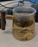 泥也茶杯泡茶杯茶水分離杯子玻璃茶杯觀山辦公室茶杯個(gè)人專用高端茶具 曬單實(shí)拍圖