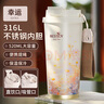 富光拾喜（FUGURNG BESTJOY）保溫杯咖啡杯316L不銹鋼茶杯男女不銹鋼水杯便攜車載杯子520ml 曬單實拍圖