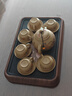 京東京造 茶盤(pán)茶托 帶排水仿烏金石胡驀山桃紋中號(hào)功夫茶臺(tái)儲(chǔ)水單盤(pán)干泡 曬單實(shí)拍圖
