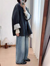 妤遇（YUUZYUUS）品牌女裝風(fēng)衣外套女2025春秋新款韓版小個(gè)子休閑百搭寬松顯瘦上衣 牛仔藍 M 【105斤~125斤】 曬單實(shí)拍圖