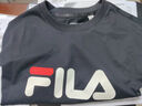 FILA 斐樂(lè )官方男女同款針織T恤2025年夏季純棉寬松休閑情侶短袖t恤 曬單實(shí)拍圖