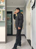 波司登（BOSIDENG）25年新款羽絨服男款時(shí)尚休閑短款立領(lǐng)防風(fēng)百搭休閑加厚保暖外套 黑色|8056 M 175/96A 體重約140-155斤 曬單實(shí)拍圖