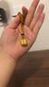第一福黃金吊墜金柿子柿柿如意足金古法手繩手鏈轉運DIY送女友生日禮物 編繩款-小版約5g 曬單實(shí)拍圖