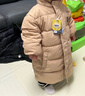 嘟嘟家寶寶長款羽絨服男童童裝冬款兒童冬裝外套鴨絨加厚衣服冬季新款潮 可可棕 100 曬單實拍圖
