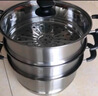 美廚（maxcook）304不銹鋼蒸鍋 28CM二層復(fù)底 燃?xì)鉅t電磁爐通用 曬單實(shí)拍圖