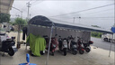 喜芝悅戶(hù)外擺攤帳篷油布帳篷雨棚停車(chē)蓬養殖蓬流動(dòng)酒席帳篷農村遮陽(yáng)遮雨 加厚油布+加粗棚架+3面圍布 4米寬x5米長(cháng)【4腳】 曬單實(shí)拍圖