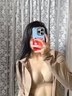 OEING內衣女小胸顯大聚攏升杯鏤空蝴蝶結提拉上托防外擴無(wú)鋼圈文胸罩 乳白色單件 L （36/80AB杯）厚1.8cm 曬單實(shí)拍圖