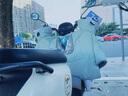 沙伯【前開叉設(shè)計(jì)】電動車擋風(fēng)被親子冬季加厚加大電瓶車防風(fēng)罩防雨水 親子款綠色 2025年新款 曬單實(shí)拍圖