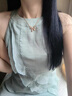 伊燦水鉆蝴蝶結仿珍珠項鏈女2025年新款爆款鎖骨鏈輕奢氣質高級感頸鏈 玫瑰金水鉆蝴蝶結項鏈女 曬單實拍圖