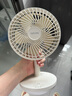 華凌美的【小風扇】電風扇風寶usb充電扇家用吊扇小型米白壁掛便攜戶外露營節(jié)能桌面電扇WH-FTD12S1 曬單實拍圖