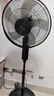 格力（GREE）電風(fēng)扇家用大風(fēng)量五葉立式落地扇 客廳宿舍定時(shí)轉(zhuǎn)頁(yè)扇搖頭循環(huán)對(duì)流換氣扇可升降機(jī)械電扇 FD-4012-WG 黑色 曬單實(shí)拍圖