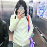 UR2025秋季新款女裝休閑簡(jiǎn)約連帽抽繩拉鏈棉服外套UWM150012 本白 M 曬單實(shí)拍圖