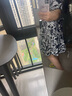 阿瑪施（AMASS）女裝新款復(fù)古浪漫印花洋裝圓領(lǐng)短袖A字連衣裙5500519 黑白印花 M (3碼) 曬單實(shí)拍圖