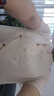 檸清研新中式國風(fēng)刺繡短袖t恤女氣質(zhì)夏季小衫2025新款不規(guī)則盤扣上衣女 杏色【繡花】 XL 建議115-125斤 曬單實拍圖