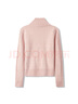森馬（Semir）針織開(kāi)衫女修身正肩溫柔系2024冬季高領(lǐng)絞花衣服顯瘦109724106003 曬單實(shí)拍圖