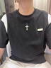 京鑒和田玉十字架玉石吊墜男女款平安掛件保真玉墜玉佩項鏈送男友 十字架吊墜 黑繩(48*30) 曬單實拍圖