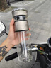 點(diǎn)盛純鈦茶水雙層玻璃杯男女士茶水分離泡茶杯2025新款耐高溫水杯泡茶 禮盒包裝-鈦晶藍(lán)400ml送杯套杯刷 曬單實(shí)拍圖
