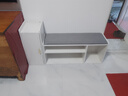 歡樂(lè )舒塢實(shí)木換鞋凳家用門(mén)口客廳可坐穿式鞋凳鞋架一體簡(jiǎn)約長(cháng)凳抽屜鞋柜 128CM白色組合 曬單實(shí)拍圖