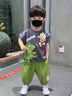 酷樂羊男童套裝2025新款夏季奧特曼短袖衣服洋氣寶寶時(shí)髦夏款兒童夏裝潮 灰色 90 曬單實(shí)拍圖