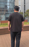 胖哥哥大碼男裝休閑褲男春季舒適寬松肥佬褲長束腳加肥加大男士褲子胖子 【不加絨】活性黑 3XL (190斤-220斤) 曬單實拍圖