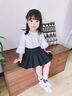 moonkids女童半身裙百褶裙子2025秋季新款裙褲兒童秋裝洋氣黑色女寶寶短裙 1516黑色百褶裙 110 cm 曬單實(shí)拍圖