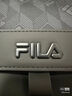 FILA【黑武士】斐樂(lè)斜挎包男包2025秋季新款老花輕便防潑水挎包單肩包 正黑色-BK XS 曬單實(shí)拍圖