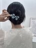 伊黛兒復(fù)古高級(jí)感花朵扭扭夾發(fā)夾女2025新款甜美后腦勺盤發(fā)一字夾頭飾 F3462花朵扭扭夾 曬單實(shí)拍圖