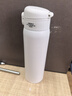 京東京造 保溫杯 水杯男女 316不銹鋼學生禮物送老師【一鍵彈蓋】白480ml 曬單實拍圖