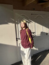 FPA速干7A冰感運(yùn)動長袖國潮春季寬松圓領(lǐng)潮流情侶款t恤潮牌男裝 紅色 S 曬單實(shí)拍圖