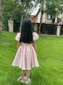 姣霓（joli）女童禮服六一主持人演出服兒童生日公主裙夏季輕奢小眾高端蓬蓬裙 公主裙 140 cm 曬單實(shí)拍圖