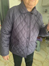 梵花秀（fanhuaxiu）媽媽冬裝輕薄羽絨棉服洋氣中年婦女短款棉襖中老年女裝夾棉外套 紫色 （輕薄羽絨棉服） 4XL 建議穿150-165斤 曬單實(shí)拍圖