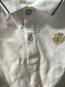 暇步士（Hush Puppies）童裝男童polo衫25秋兒童學(xué)院風(fēng)長(cháng)袖T恤休閑上衣 本白    130    曬單實(shí)拍圖