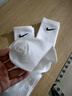 耐克（NIKE）襪子男襪女襪夏季新款透氣舒適三雙裝中筒襪籃球運動襪 SX7676-100 M 曬單實拍圖