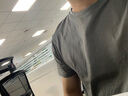 H&M男裝女裝T恤秋季簡(jiǎn)約正肩匹馬棉細(xì)密羅紋圓領(lǐng)短袖上衣1101074 深卡其綠041 M 175/100 曬單實(shí)拍圖