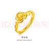 金至尊（3D-GOLD)野玫瑰黃金戒指女款足金戒指新款黃金素戒送禮生日禮物計價(jià) 金重3.25克（配珠寶禮盒） 曬單實(shí)拍圖