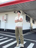 JEEP SPIRIT工裝褲男2025新款彎刀褲男士春夏季薄款美式?jīng)_鋒褲直筒休閑褲子男 灰綠色  常規 L 曬單實(shí)拍圖