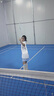 優(yōu)優(yōu)1點(diǎn)（Yoyo one）女童羽毛球套裝速干運(yùn)動服兒童冰絲涼感短袖大童百褶裙子網(wǎng)球訓(xùn)練 6125白藍(lán)+19027白色 130 130cm 曬單實(shí)拍圖