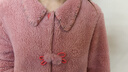 朵朵·可可暖感雙面絨家居服套裝 下擺花苞造型  創(chuàng  )意兔子毛球對扣 暗粉 S (155) 曬單實(shí)拍圖