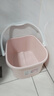 茶花洗腳桶塑料泡腳桶洗腳盆足浴盆浴足器沐足桶0351 新款粉色 曬單實(shí)拍圖