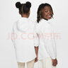 耐克（NIKE）官方男女童DRI-FIT大童速干訓練夾克防曬衣夏季FZ5213 100白/銀 160 XL 曬單實(shí)拍圖