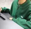 境潤墨綠色理想棒球工作服定制外套印logo公司團體服企業(yè)夾克工裝衛衣【秋冬高檔輕奢新款】理想綠S 曬單實(shí)拍圖