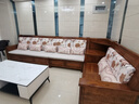 木優(yōu)庭香樟木實(shí)木沙發(fā)組合貴妃沙發(fā)儲物冬夏兩用客廳現代簡(jiǎn)約中式家具 五人位+轉角+雙人位 曬單實(shí)拍圖