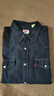 Levi's李維斯男士經(jīng)典寬松藍(lán)色牛仔襯衫時(shí)尚簡(jiǎn)約美式水洗情侶外套 復(fù)古深藍(lán)色 M 曬單實(shí)拍圖