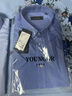 雅戈爾（YOUNGOR）短袖襯衫男DP免燙襯衫面料男襯衣抗皺平整易打理新品 GSDP16387IJA淺藍 40 曬單實(shí)拍圖