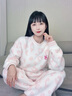 維多利亞的秘密  宅度假奶舒絨睡衣套裝可外穿家居服保暖毛絨女士秋季送禮禮物 2HNM粉豹紋 11256808 S 曬單實(shí)拍圖