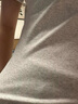 森馬（Semir）美式正肩短袖t恤女夏季女裝新款U領(lǐng)內(nèi)搭短款修身緊身打底衫上衣女 深灰色(2025新增顏色)- S 【建議80-95斤】 曬單實拍圖