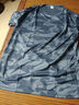 短袖t恤男士夏季韓版潮流休閑百搭網(wǎng)眼速干冰絲上衣服圓領(lǐng)體恤衫 藍色-酷潮 4XL 曬單實(shí)拍圖