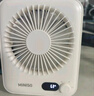 名創(chuàng  )優(yōu)品（MINISO）【25年新品】風(fēng)寶桌面風(fēng)扇小型電風(fēng)扇迷你小風(fēng)扇辦公室桌上學(xué)生宿舍床上便攜式無(wú)線(xiàn)床頭靜音電扇 【慕斯白Pro】100檔風(fēng)力|1200mAh 48小時(shí)續航|頂配降噪 曬單實(shí)拍圖